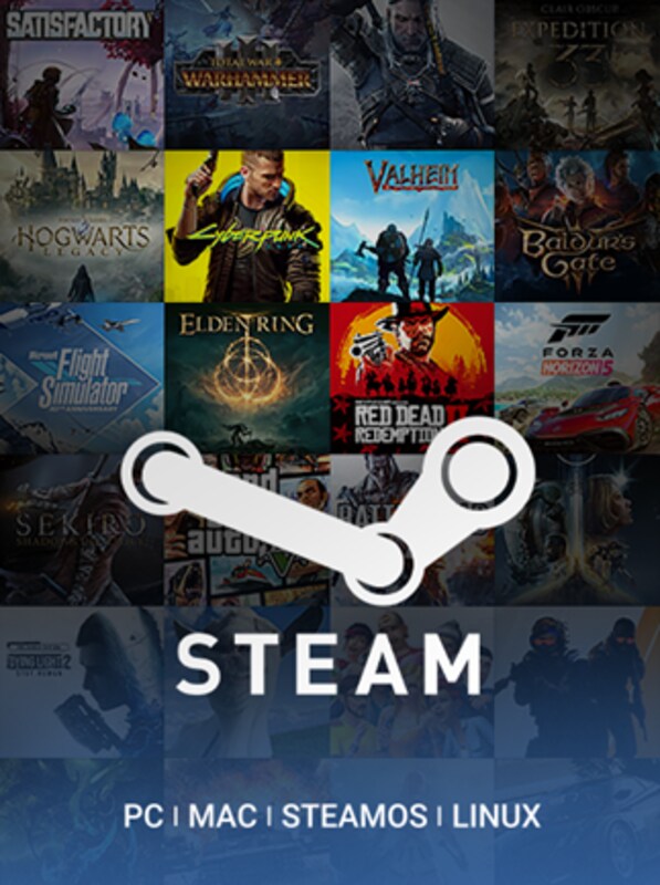 Подарочная карта Steam 5-100 USD (Турция, Аргентина, США)
